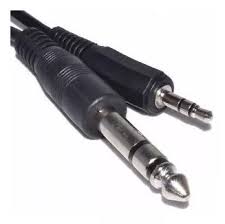CABLE ARMADO PLUG ESTEREO 6,35mm x 3mts