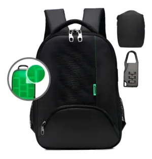 Mochila Fotografía Pro Gadnic 20l Camara Funda Impermeable Interior Organizador Candado Numérico