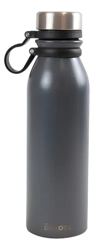 Botella Termica Deportiva Dakota Acero Inoxidable 600ml Color Gris Ocuro