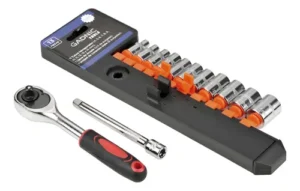 Conjunto De Bocallaves Botón De Liberación Acero Al Cromo