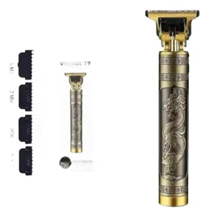 Maquina De Cortar Pelo Afeitadora Patillera Vintage Dragon Dorado