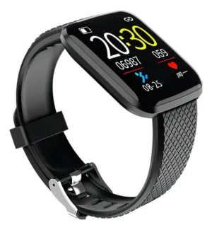 Smart Watch Gtc Swg-003 Reloj Inteligente Color de la caja Roja Color de la malla Negro