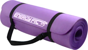 Mat Yoga 10 Mm Colchoneta Pilates Caucho Nbr 180x62 + Bolso Violeta
