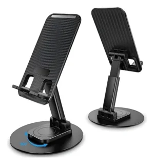 Soporte Apoya Celular Extensible Plegable Giratorio De Mesa