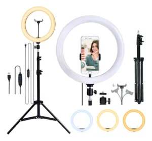 Aro De Luz Led Bodeltec 26 Cm Con Trípode 2 Metros